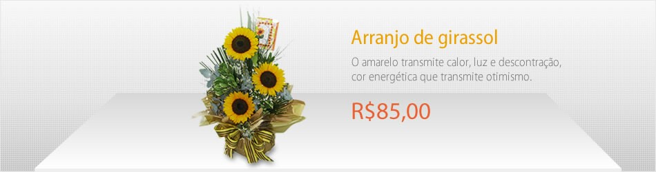 Arranjo de girassol