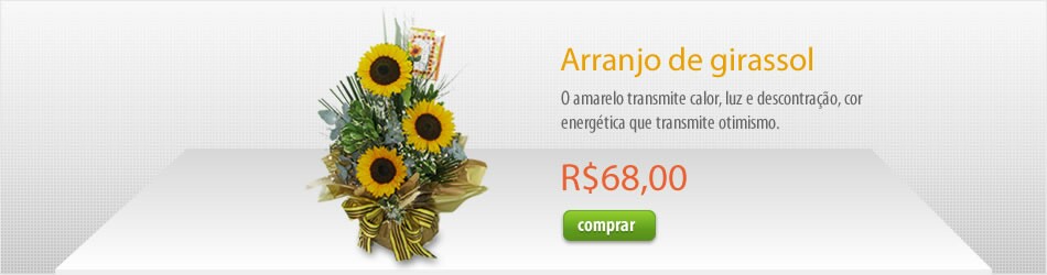 Arranjo de girassol