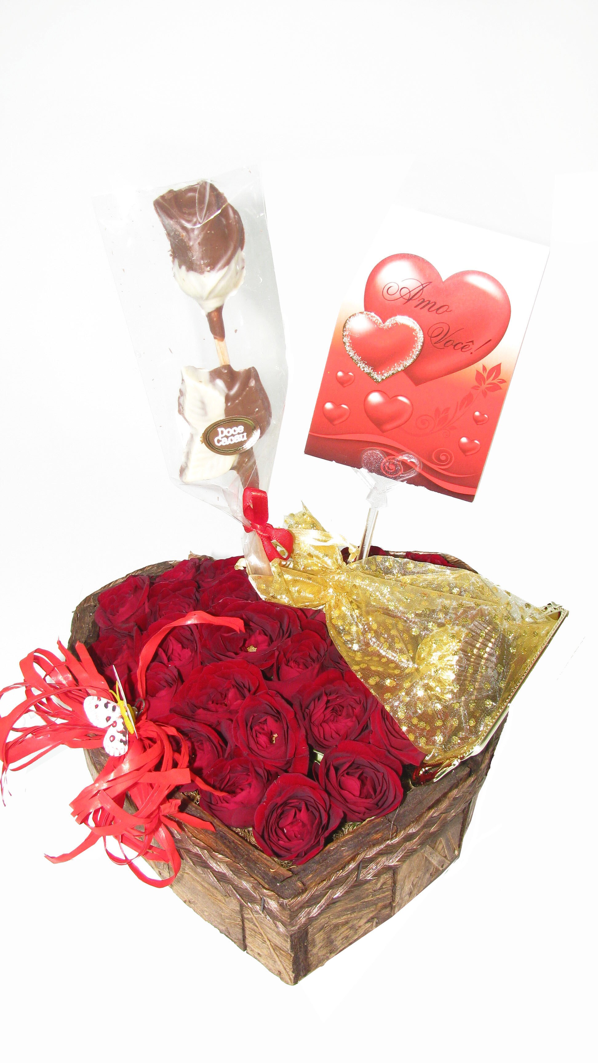 Coração de mini rosas com entrega para todo Brasil