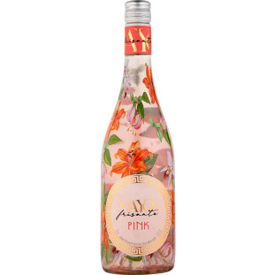 Garrafa de Vinho Rosê Floral com rótulo estampado de flores, ideal para presentes ou ocasiões especiais