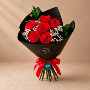 Buquê Rosas vermelhas c/6