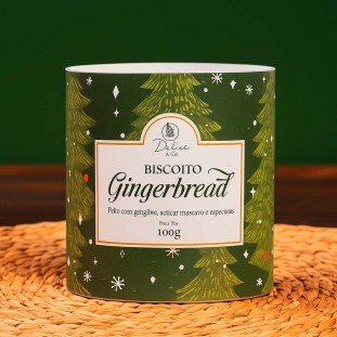 Lata de biscoitos Feliz Natal - Complemento