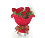 Bouquet de seis rosas italiano