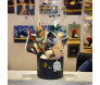 Box elegante para o Dia dos Pais com Chandon, flores secas, amendoim, biscoitos, torradas e uma taça, decorada com um balão