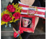 Kit romântico com flores para presente