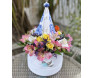 Presente Santa Nossa Senhora com flores