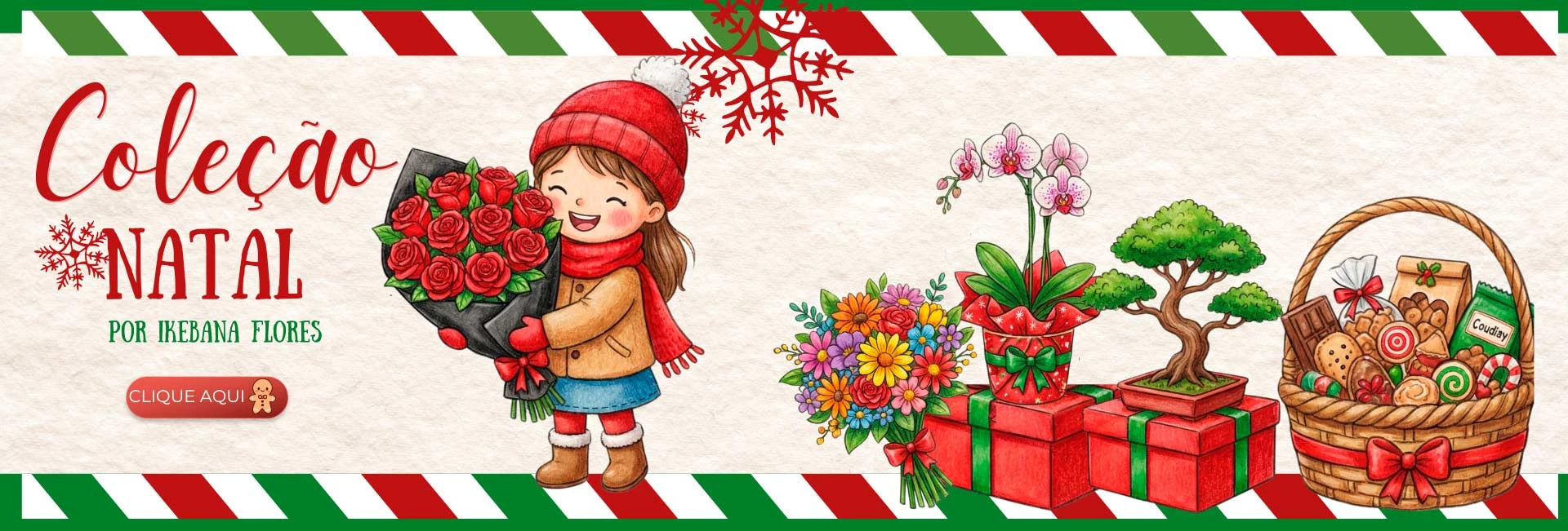 Coleção Natal - Ikebana Flores