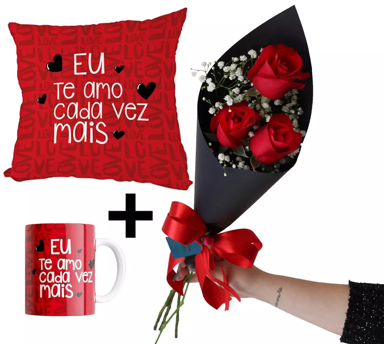 Kit Eu Te Amo Cada Vez Mais | Ikebana Flores