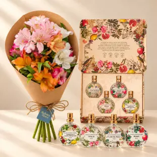 Kit Best Sellers Aromatizadores + Buquê de Astromélia P - Dani Fernandes