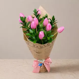 Buquê Tulipa Rosa