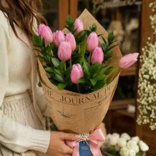 Buquê Tulipa Rosa
