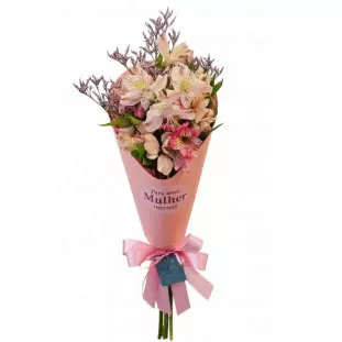 Buquê de Astromélia P rosado - Dia da Mulher