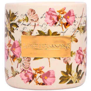 Vela perfumada Tenue Dani Fernandes Best Sellers em cerâmica floral 500ml
