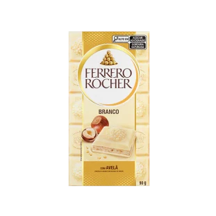 barra de chocolate branco da marca ferrero rocher