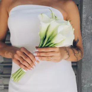 Buquê de Callas - Casamento Civil