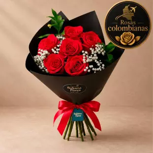Buquê Rosas vermelhas c/6