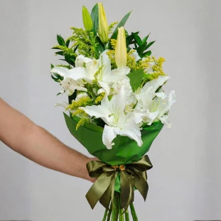 Buquê Luxo de Lírio Branco