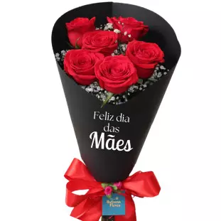 Cone 6 Rosas Importadas vermelhas - Mães!