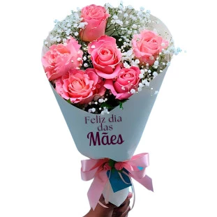 Cone Rose - Feliz dia das mães!