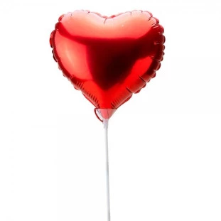 Balão Coração Vermelho M - Complemento