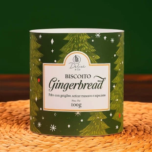 Lata de biscoitos Feliz Natal - Complemento