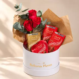 Cesta de Chocolates Lindt Suíço