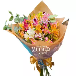 Buquê de Astromélia M - Dia da Mulher
