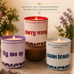 Vela Aromática de Cereja - Cherry Waves