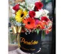 Presente de aniversário com flores