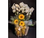 Arranjo grande de orquídeas phalaenopsis