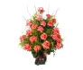 Arranjo de Rosas Especiais Cor de Rosa no Vidro