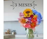 vaso de flores grandes com várias flores