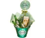 Balde Heineken estilizado com cerveja, balão de Feliz Dia dos Pais e snacks, ideal para presentear.