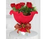Bouquet de seis rosas italiano