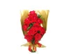 Buquê com dez rosas vermelhas