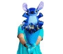 Buquê de astromélias azuis com pelúcia do Stitch em embalagem azul amarrada com fita, representando a Ikebana Flores