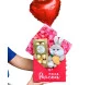 Carta de páscoa com chocolates ferrero rocher e coelinho de pelúcia