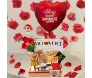 cesta romântica com produtos deliciosos