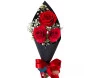 buquê cone de 6 rosas vermelhas