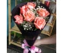 buquê de rosas rosadas 