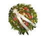 Coroa de flores tropicais