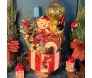 caixa decorativa de natal com apetrechos natalinos