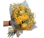 ramalhete de 12 rosas na cor chá